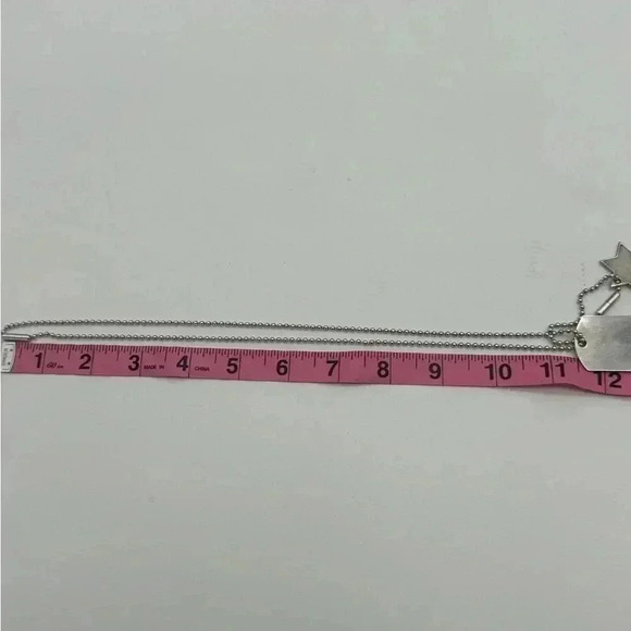 🔥FINAL BEST PRICE 🔥 Gucci Silver Dog Tag pendant with a Gucci Star Pendant - Picture 10 of 13